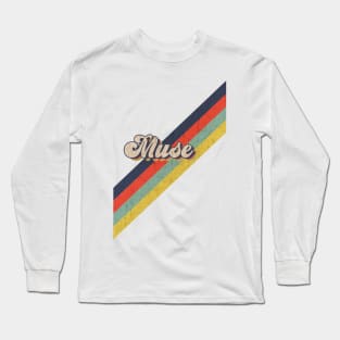 retro vintage color Muse Long Sleeve T-Shirt